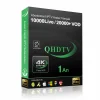 cpde d'abonnement QHDTV IPTV 4K avec 10000 chaînes en direct et 20000 VOD pour 1 an